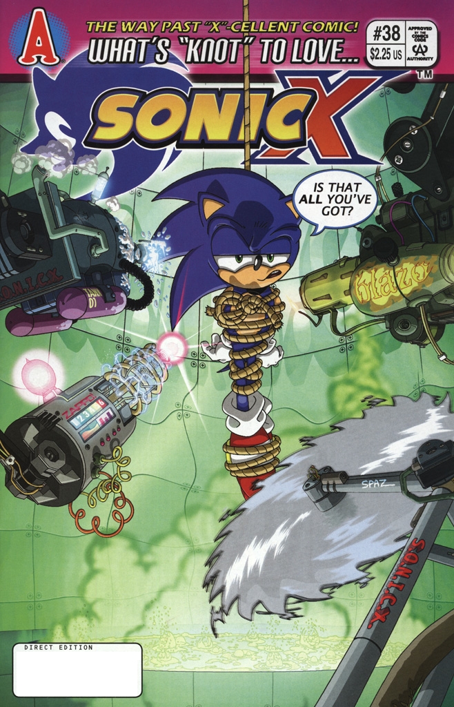 Sonic X - December 2008 Comic cover page